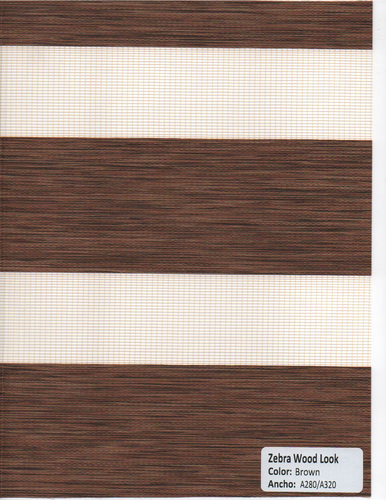 Zebra Wood Look Brown