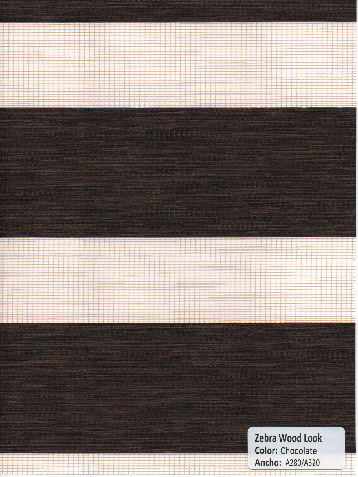 Zebra Wood Look Chocolate