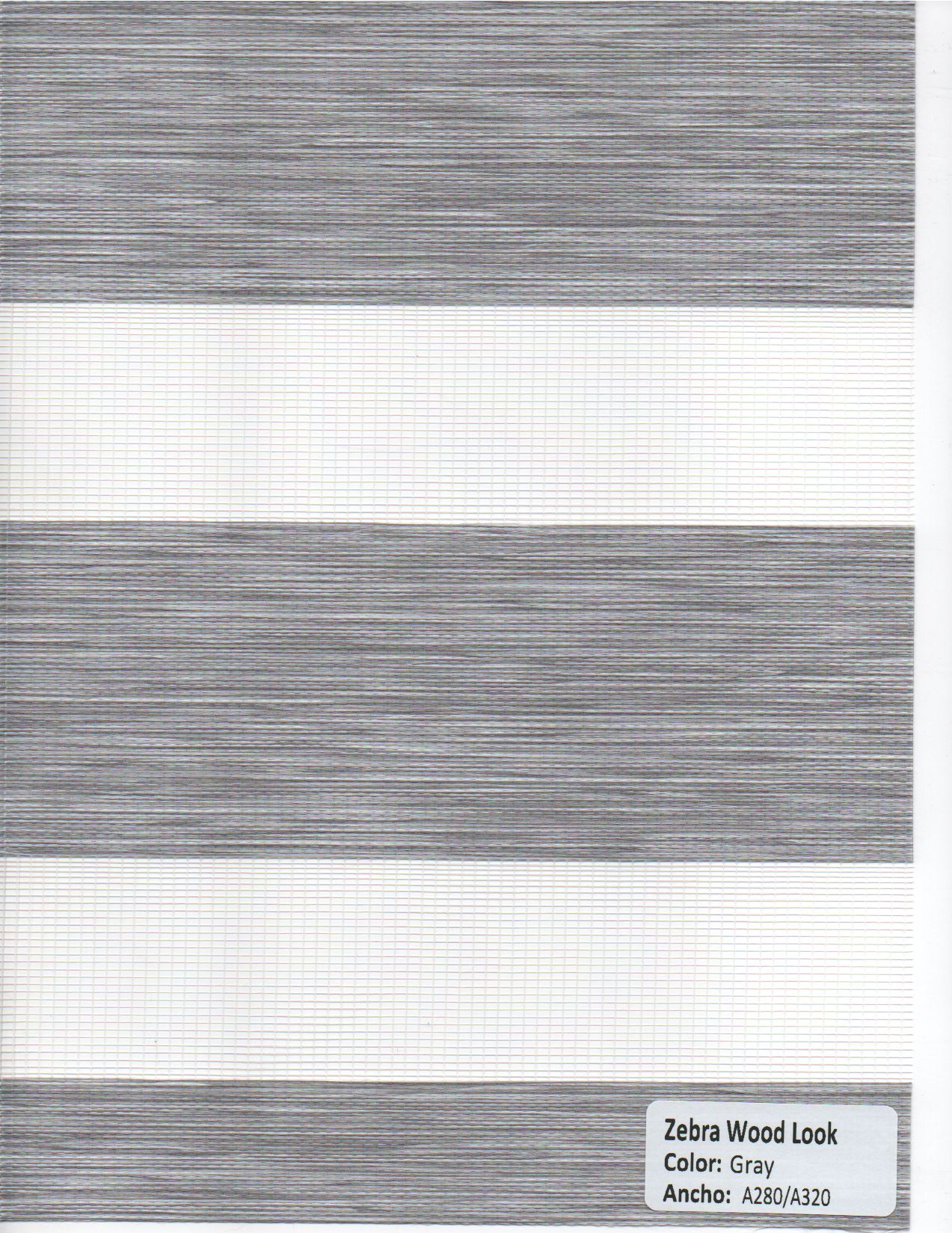 Zebra Wood Look Gray