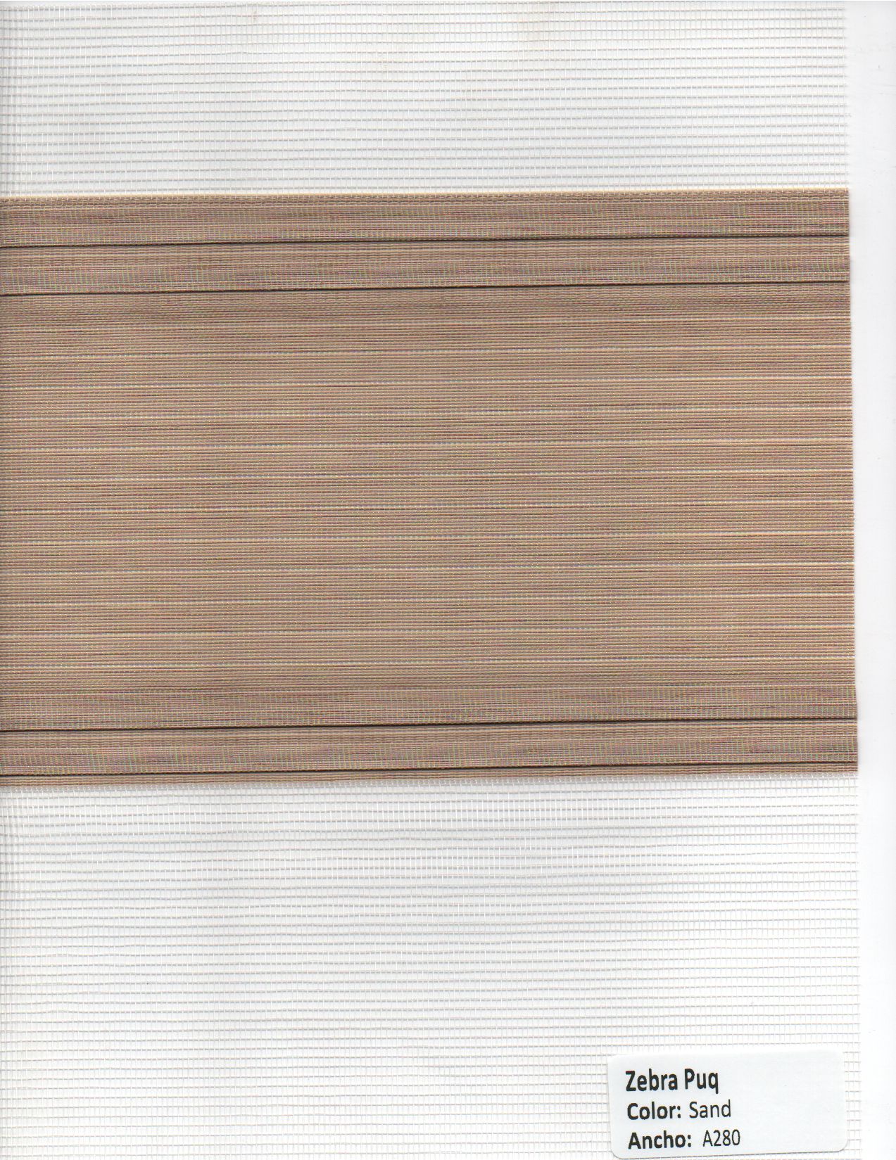Zebra Puq Sand