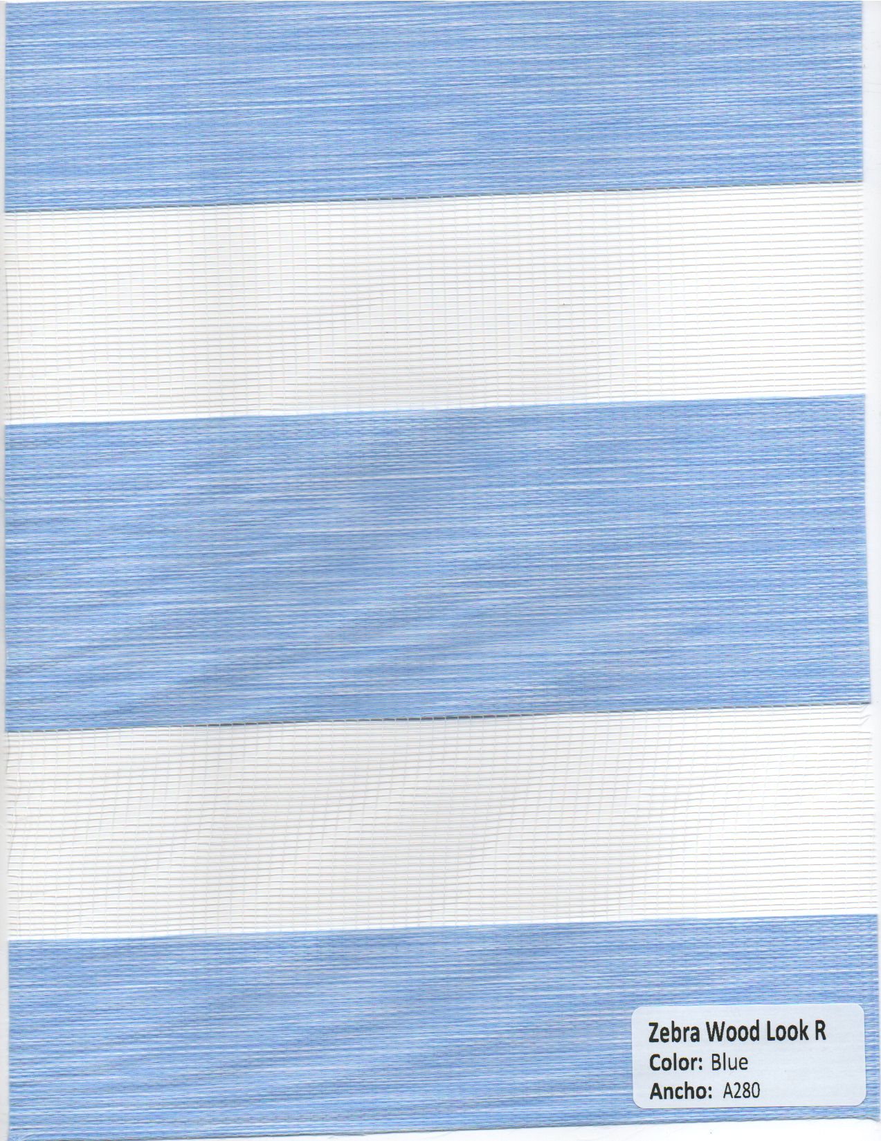 Zebra Wood Look Blue